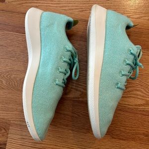 Allbirds wool runners Mint Green size 12